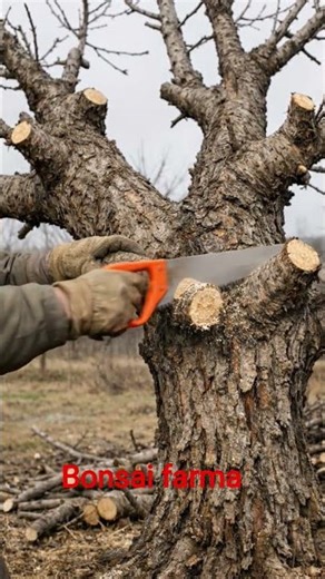 Old Cherry 🍒 Tree Pruning with Hand Saw 🪚 | Faster Growth Winter Pruning Guide