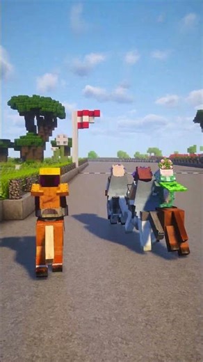 Racing on Equestrifun minecraft java server! #minecraftjavaedition #minecraft