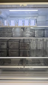 Deep cleaning my dirty fridge 🫣 Love my new fridge organization set up at the end 🤩✨ • • • #cleaning #cleaningmotivation #cleanwithme #satisfying #relaxingvideos #asmr #asmrsounds #fridgeorganization #organization | caitliniola