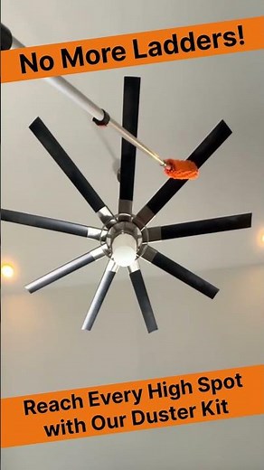 Extendable Dusting Kit for High Ceilings, Ceiling Fans, Corners & Hard-to-Reach Areas
