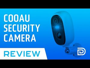 Rechargeable Battery Powered Home Security Camera // COOAU Wireless Security Camera Review