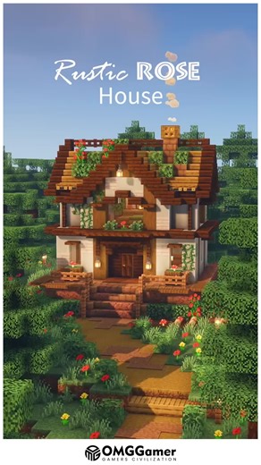 🌟 Cozy Rustic Rose House With Elegant Details and Peaceful Atmosphere 🌹 🌟 🌟✨ Design a charming house surrounded by rose bushes, lanterns, and wooden textures for a serene feel. Ideal for creative worlds or scenic villages, this house adds romance, comfort, and rustic elegance to your Minecraft environment. 🏠💡 #MinecraftBuilds #RusticHome #RoseHouse #CozyMinecraft #MinecraftInspiration