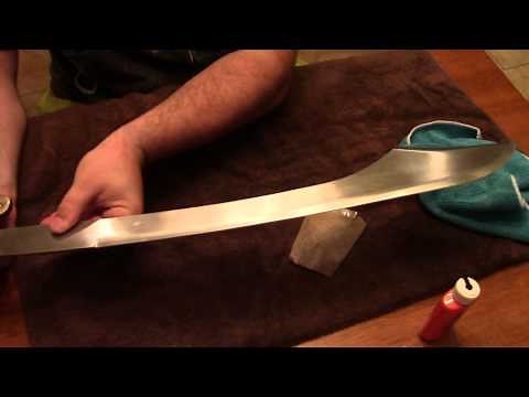 How to clean a rusty sword
