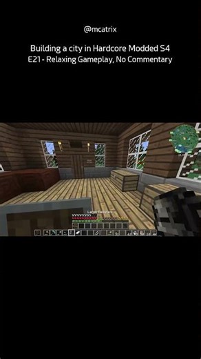 Building a city in Hardcore Modded S4 E21 - Relaxing Gameplay, No Commentary (Short 2)