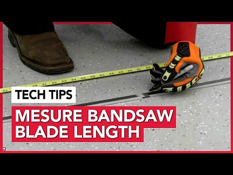 Sawblade.com demonstrates How to Measure the Length of a Bandsaw Blade