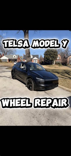 POV: this customer called me after letting me someone else drive his vehicle and curbed up the wheels. No worries I got them looking 💯 again! #tesla #modely #wheels #wheelrepair #pov