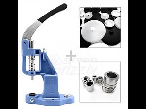 How to cover buttons using a universal hand press ATR