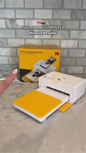 The Kodak Dock Plus Photo Printer prints high-quality photos right from your phone — no cords, no mess, no trip to the store 😅 Just dock your phone and boom 💥 memories printed in seconds. Whether it’s for your BFF, your parents, or a “treat yo’ self” moment… this is one of those photo printers that actually delivers (literally and figuratively 👏). ✨ Add this to your gift ideas list or keep it in your back pocket for the next time you need a sentimental-but-easy win! #kodak @Kodak Photo Printe