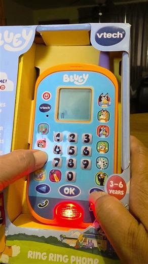 SATISFYING! ASMR! VTECH BLUEY PHONE! #asmr #amazing #trending #toys #shorts #viral #video #cute