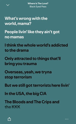 Where is the love? - Black eyed peas #music #lyrics #fyp #foryou