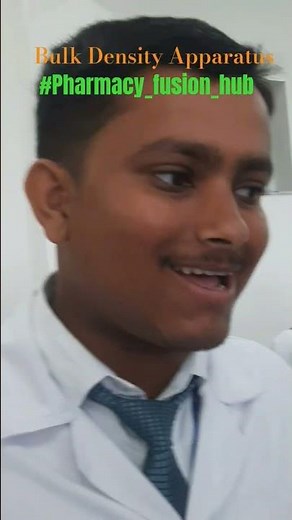 Determination of bulk density and true density using bulk density apparatus, physical pharmaceutic