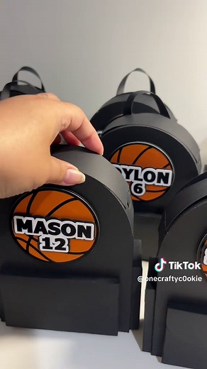 Backpack goodie bags for a basketball team personalized for each player 😍🏀 #cricutprojects #basketballbirthday #cricut #dmv