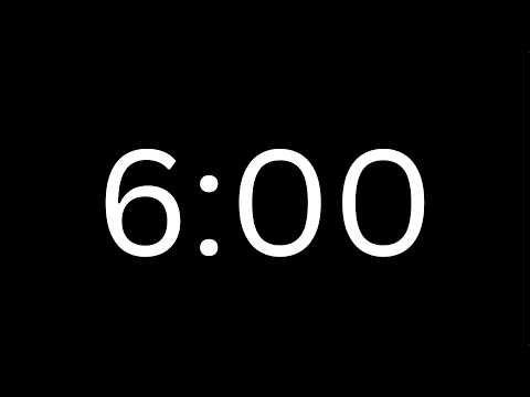 6 Minute Countdown Timer ⏱️ | With Alarm | Clean & Simple | No Distractions