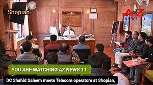 4.2K views · 82 reactions | #watch DC Shahid Saleem meets Telecom operators at Shopian Discussed coverage of services in shadow areas especially Mughal Road AZ News 11 @top fans | AZ News 11 | Facebook