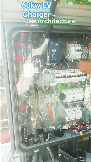 Inside a 60Kw DC Fast Charger : Full Architecture & components #electrical #ev