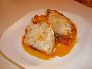 Bonito con tomate tradicional.