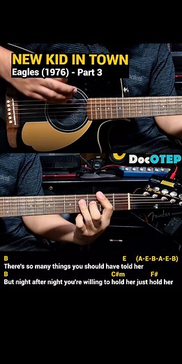 New Kid in Town - Eagles (1976) Easy Guitar Chords Tutorial with Lyrics Part 3 SHORTS REELS 🎸🎸🎸 #DocOTEPStudio #DocOtepGuitarTutorial | Doc OTEP Studio