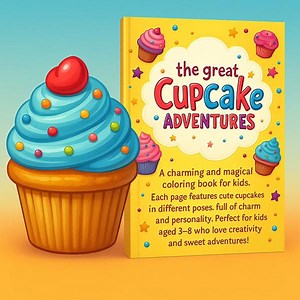 Cupcake Coloring Book for Kids, 88 Fun Printable Pages, A4 PDF Download, Cute Cupcake Characters, Creative Coloring Activity at Home, Gift - Etsy