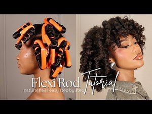Easy Flexi Rod Tutorial | Natural Hairstyle