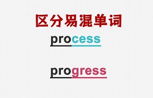 [关注单词大爆炸，一秒区分易混单词]process&progress