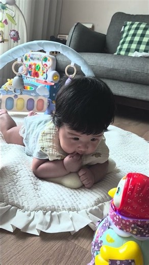 형아가 꾸며준 꼬꼬 125일🐣❣️#4개월아기
