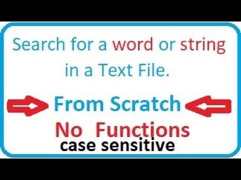 C program Tutorial - Search a word or string in a text file or doc case sensitive