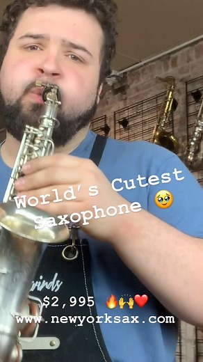 JL Woodwinds on Instagram: "Attention saxophone fans—check out this rare find that just arrived! This is a curved, one-piece Conn New Wonder II soprano saxophone with a stunning matte silver-plated finish. $2,995 🔥🔥🔥👉 www.newyorksax.com Its serial number dates it back to 1925, making it a remarkable 100 years old. Despite its age, this saxophone is in incredible condition, with no major dents, scratches, or damage to the one-piece neck. It arrived needing little to no work, as it had already
