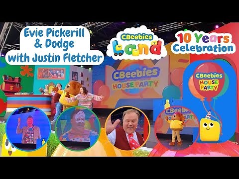 CBeebies House Party Live with Justin Fletcher - Evie & Dodge 10 Years Celebrations CBeebies Land