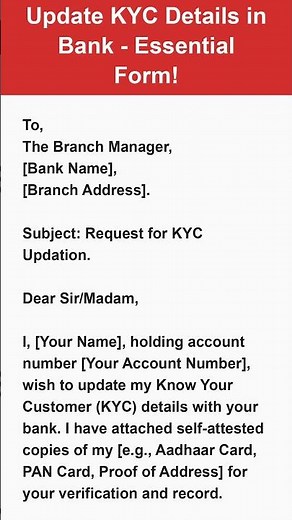Do This TODAY to Avoid a Blocked Bank Account! (Online KYC)