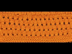 How to Knit Eyelet Lace Pattern #29