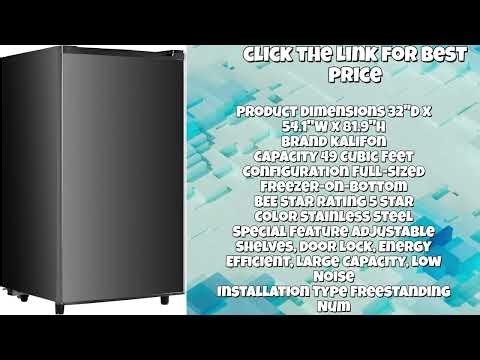 Sweetcrispy 3.2 Cu.Ft Mini Fridge with Freezer Review | Compact Single Door Refrigerator