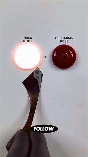 Satisfying Paint Mixing ASMR with Halo White and Bulgarian Rose