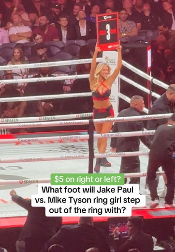 Sydney Thomas - Right or Left Foot Ring Girl for Jake Paul vs. Mike Tyson Fight