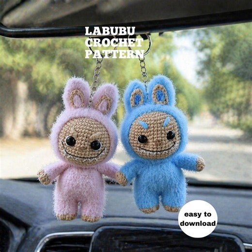Labubu Crochet Pattern PDF| Amigurumi Bunny Doll Tutorial| Easy Plush Toy Pattern| Digital Download| Cute Labubu Crochet Guide - Etsy
