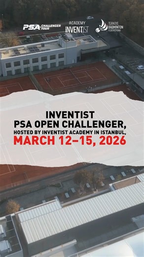 Inventist Akademi on Instagram: "Inventist PSA Open Challenger 2026 brings squash enthusiasts together in Istanbul. Join us March 12–15 at Inventist Academy. More information at +90 216 639 00 00. [TR] Inventist PSA Open Challenger 2026, squash tutkunlarını İstanbul’da bir araya getiriyor. 12–15 Mart’ta Inventist Academy’de buluşalım. Detaylı bilgi için: 0216 639 00 00 #inventistpsaopen #squashtournament #inventistacademy #psatour #psasquashchallenger"