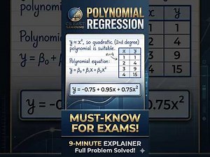 How to Solve Polynomial Regression | Step-by-Step Example | Machine Learning