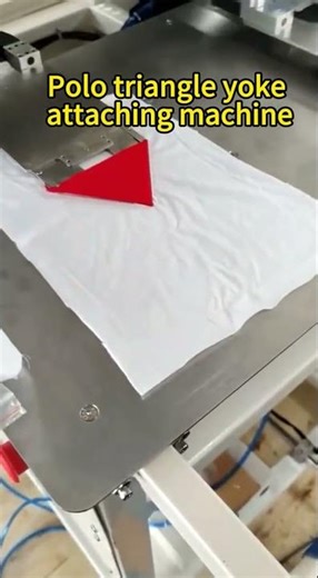 Polo triangle yoke attaching machine #polo #triangle