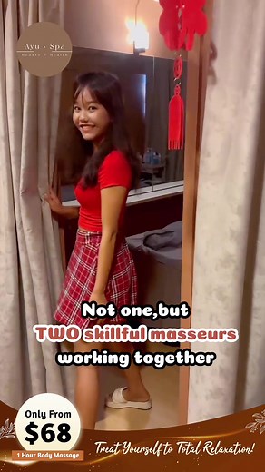 Have you ever tried a 4-hand massage? 😍 #Ayuspa #Singapore #新加坡按摩 #健康养生 #ayuspasg