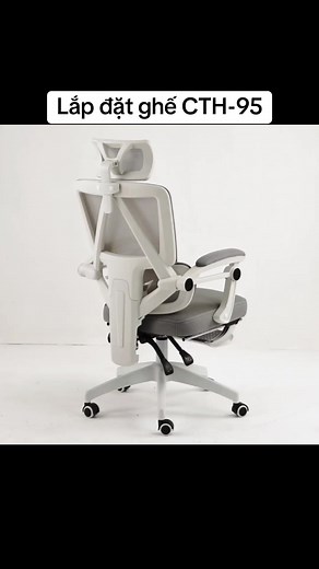 Lắp đặt ghế công thái học CTH-95 #setupphongtro #resdanifurniturevn #ghegiamdoc #ghenguoigia #ghecongthaihoc #ghevanphong #nhàtrosinhvien #giarebatngo #goclamdep #ghengalung