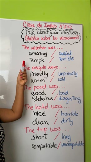 TALK ABOUT YOUR VACATION. 😎 #easyenglishtv #AprendeIngles ✅✅ | EasyEnglish TV