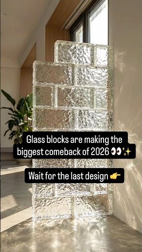 2026’s Biggest Interior Trend? Glass Blocks Are Back 👀✨ Luxury Design Ideas Inside