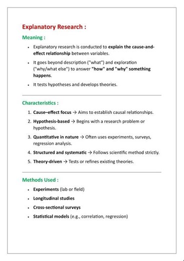 Short note on Explanatory Research #ugcnet