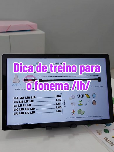 Treinamento do Fonema /lh/ com Dicas e Recursos