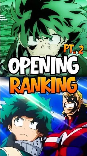 Ranking EVERY MHA Opening | Part 2