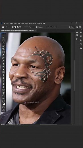 Removing tattoos using Photoshop