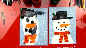 How To Paint A Snowman (For Young Artists)