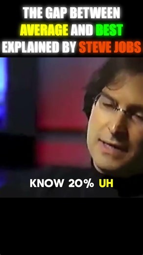 Average vs Best - Steve Jobs