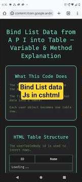 bind List data