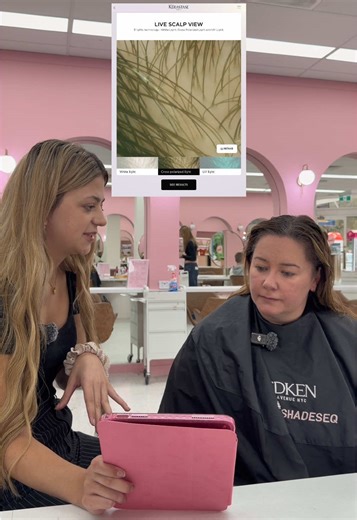 Not sure what your hair actually needs? Let’s scan it 👀✨ Book in for a K-Scan and get real insight into your scalp and hair health — so we can recommend the right products for you, not just guess. Use the link in our bio to book 🤍 #KScan #ScalpAnalysis #HealthyHairStartsAtTheScalp #HairConsultation #SalonCare