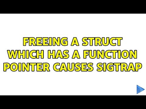 Freeing a struct which has a function pointer causes SIGTRAP